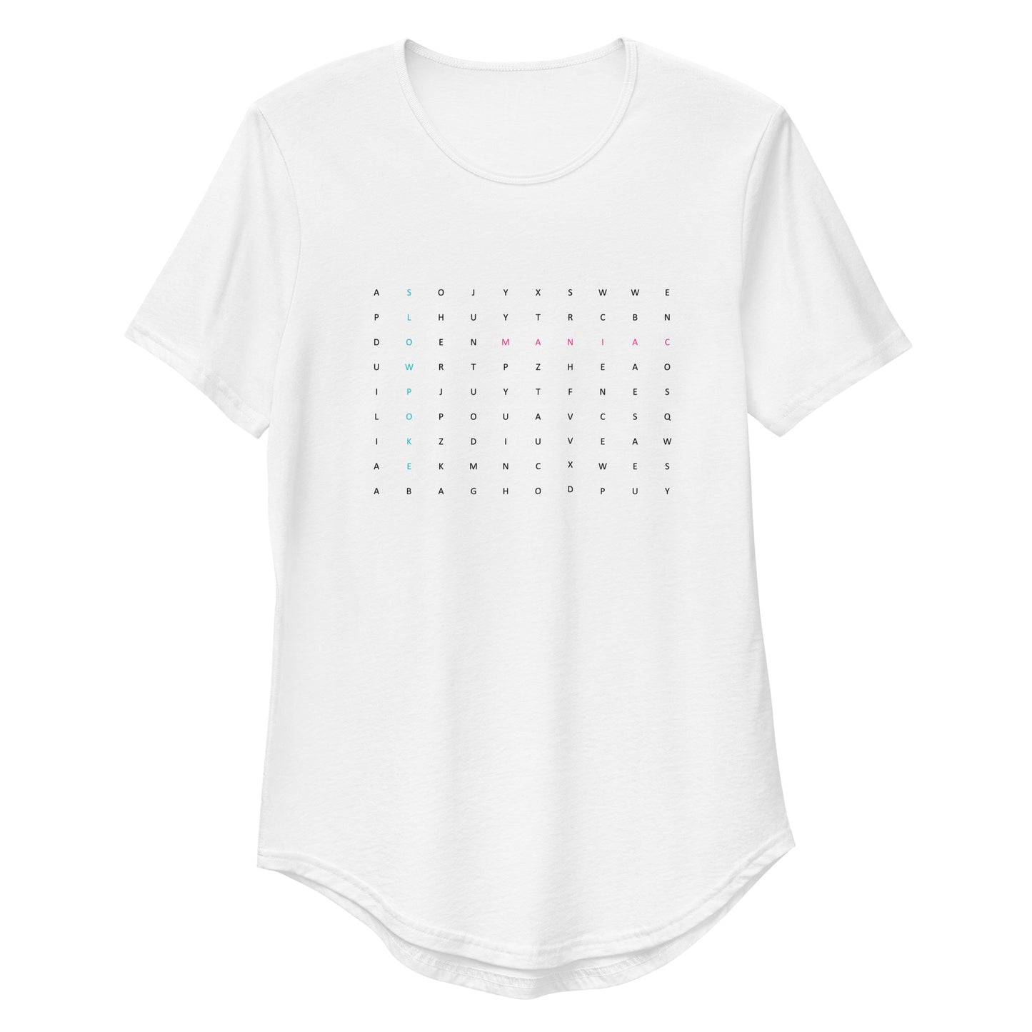 Men's Wordsearch Tee White