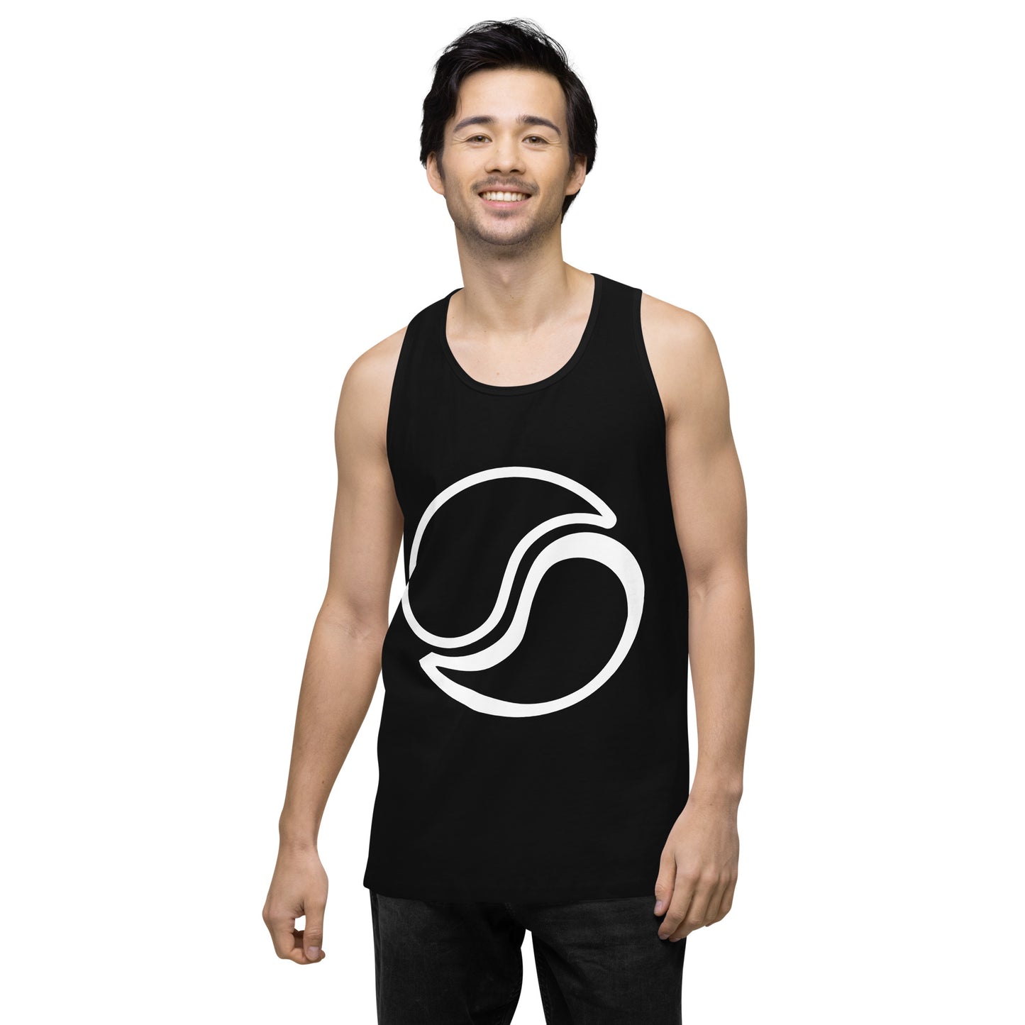 Men's Logo Tank Black