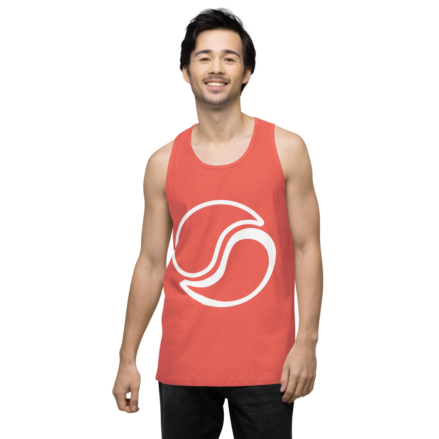 Men's Logo Tank Coral