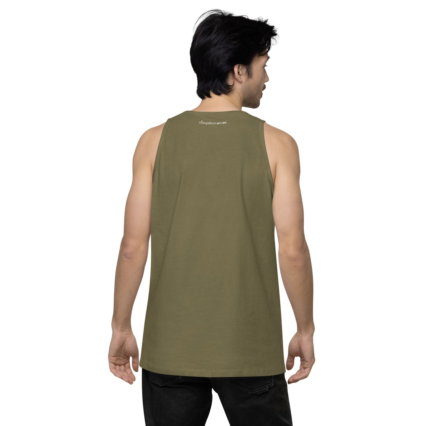 Men's Logo Tank Military Green
