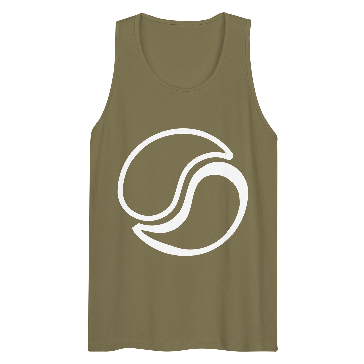Men's Logo Tank Military Green