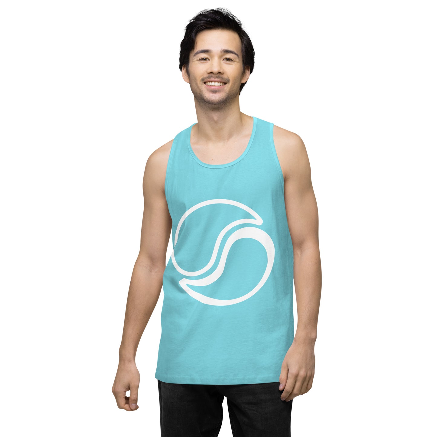 Men's Logo Tank Pacific Blue