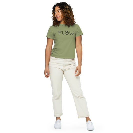 High-Waisted Flow Tee (Women) Artichoke