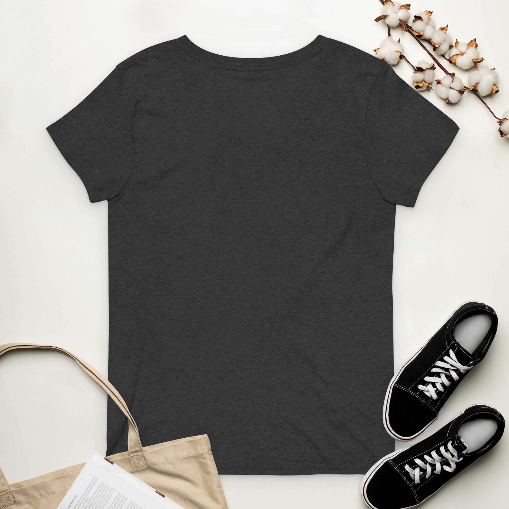 Cool Mama Club V-neck Charcoal Heather