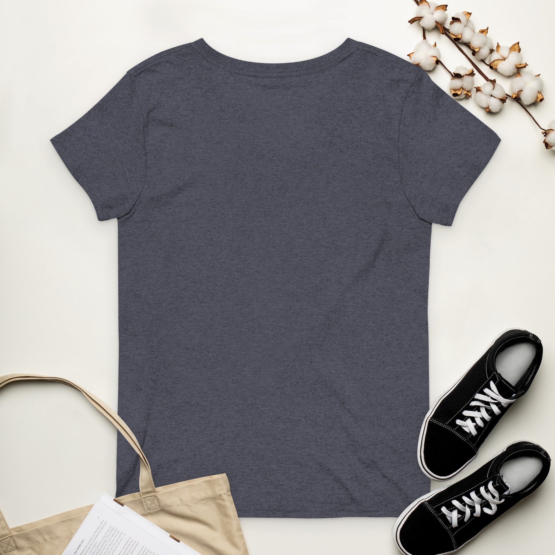 Cool Mama Club V-neck Heathered Navy