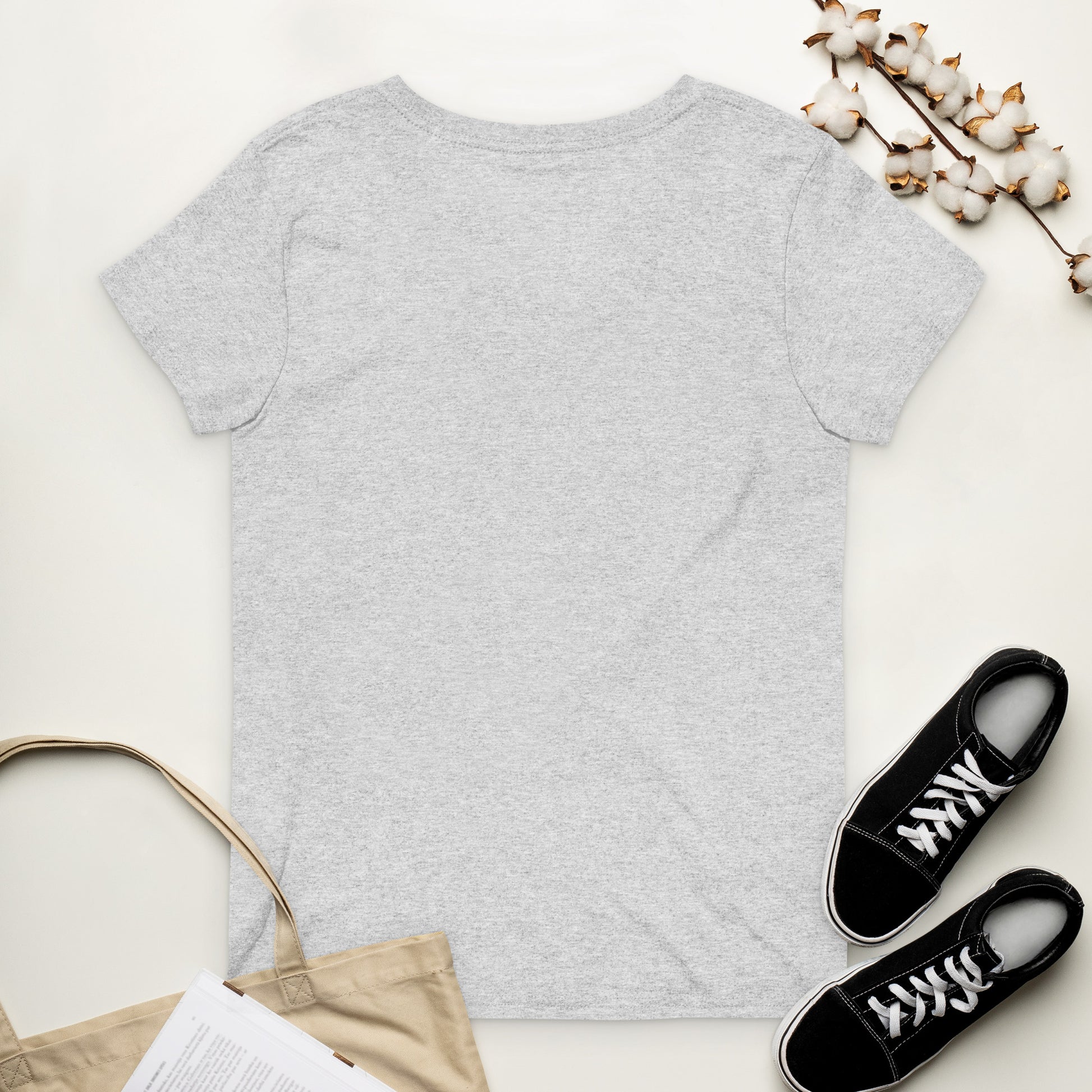 Cool Mama Club V-neck Light Heather Grey