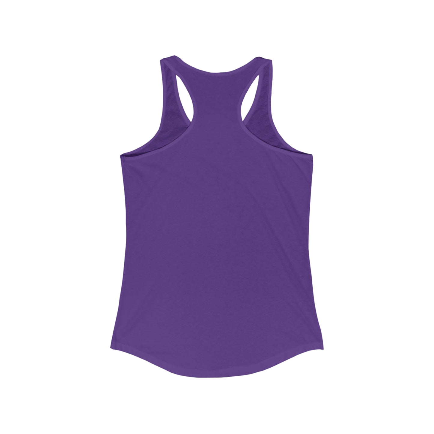 Women's Racerback Logo Tank Solid Purple Rush
