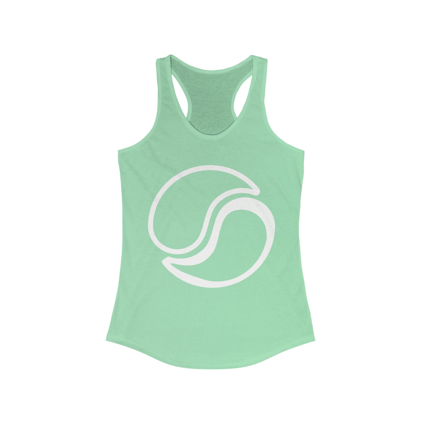 Women's Racerback Logo Tank Solid Mint