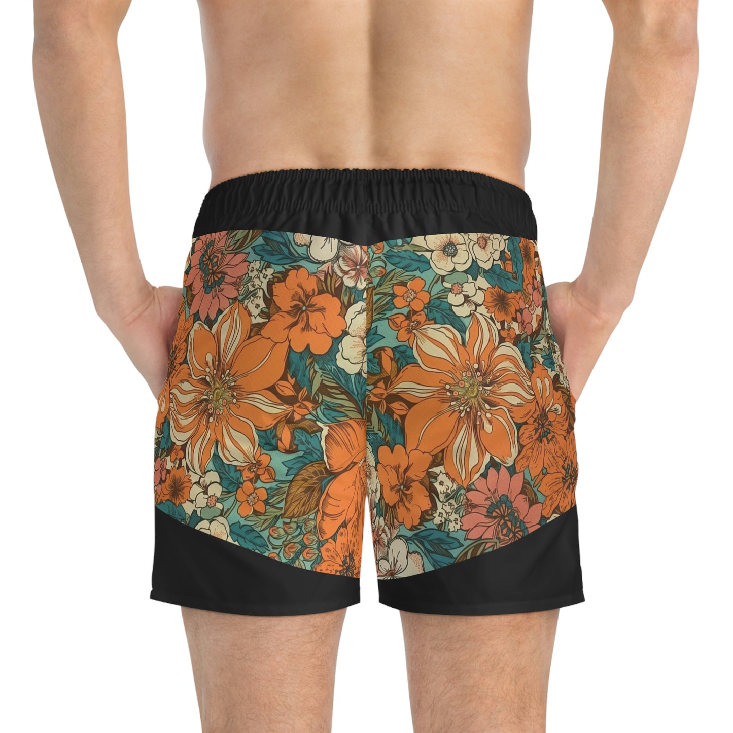 Two-Tone Vacationeer Trunks Black