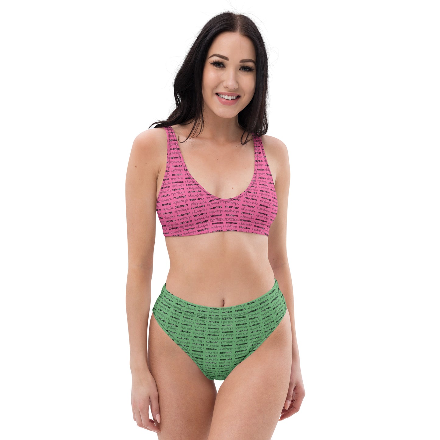 Flying High Recycled Bikini in Dragonfruit