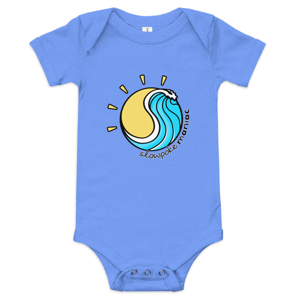 BeachLife Baby Onesie Heather Columbia Blue