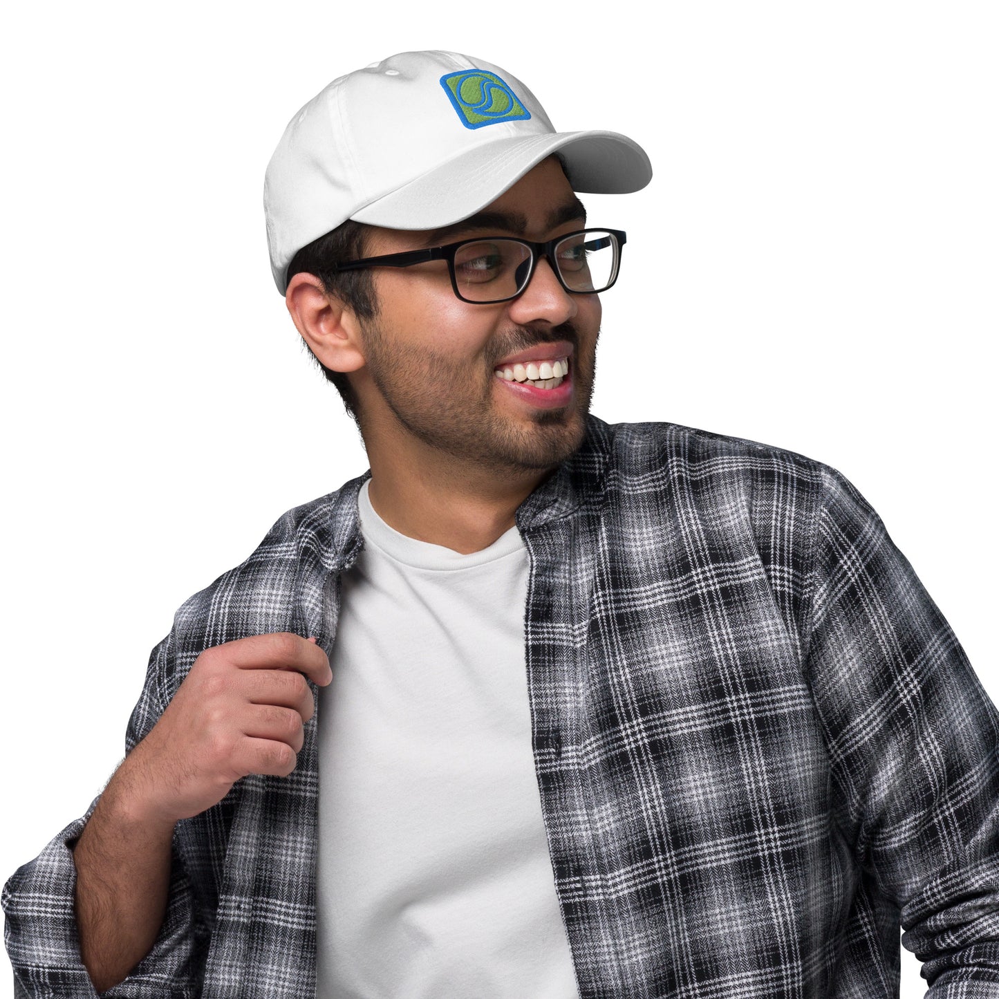 Blue 65 Cap White
