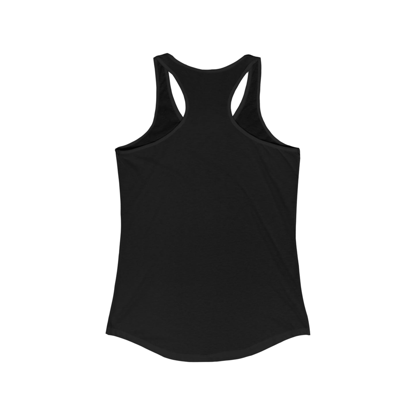Women's Racerback Logo Tank Solid Black