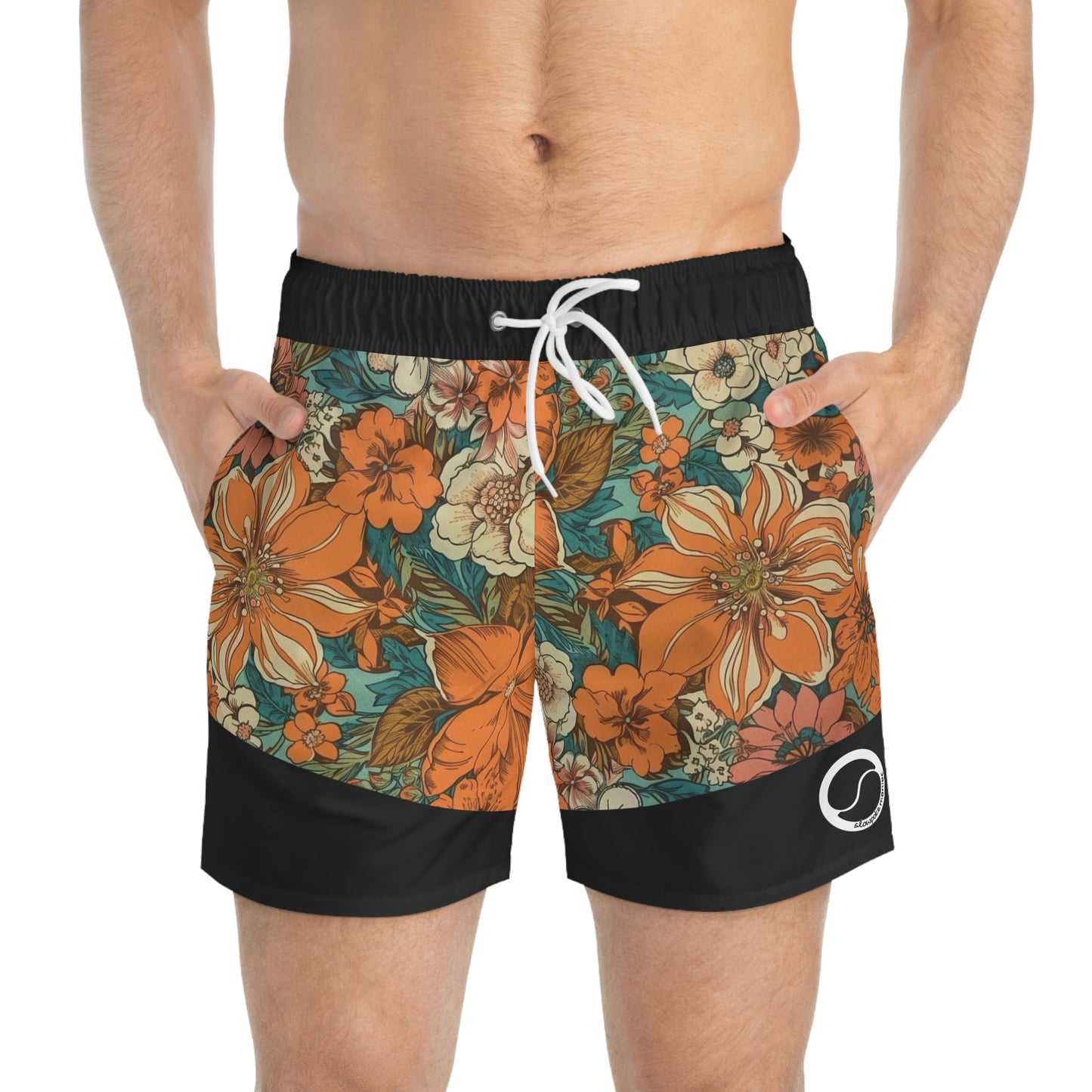 Two-Tone Vacationeer Trunks Black