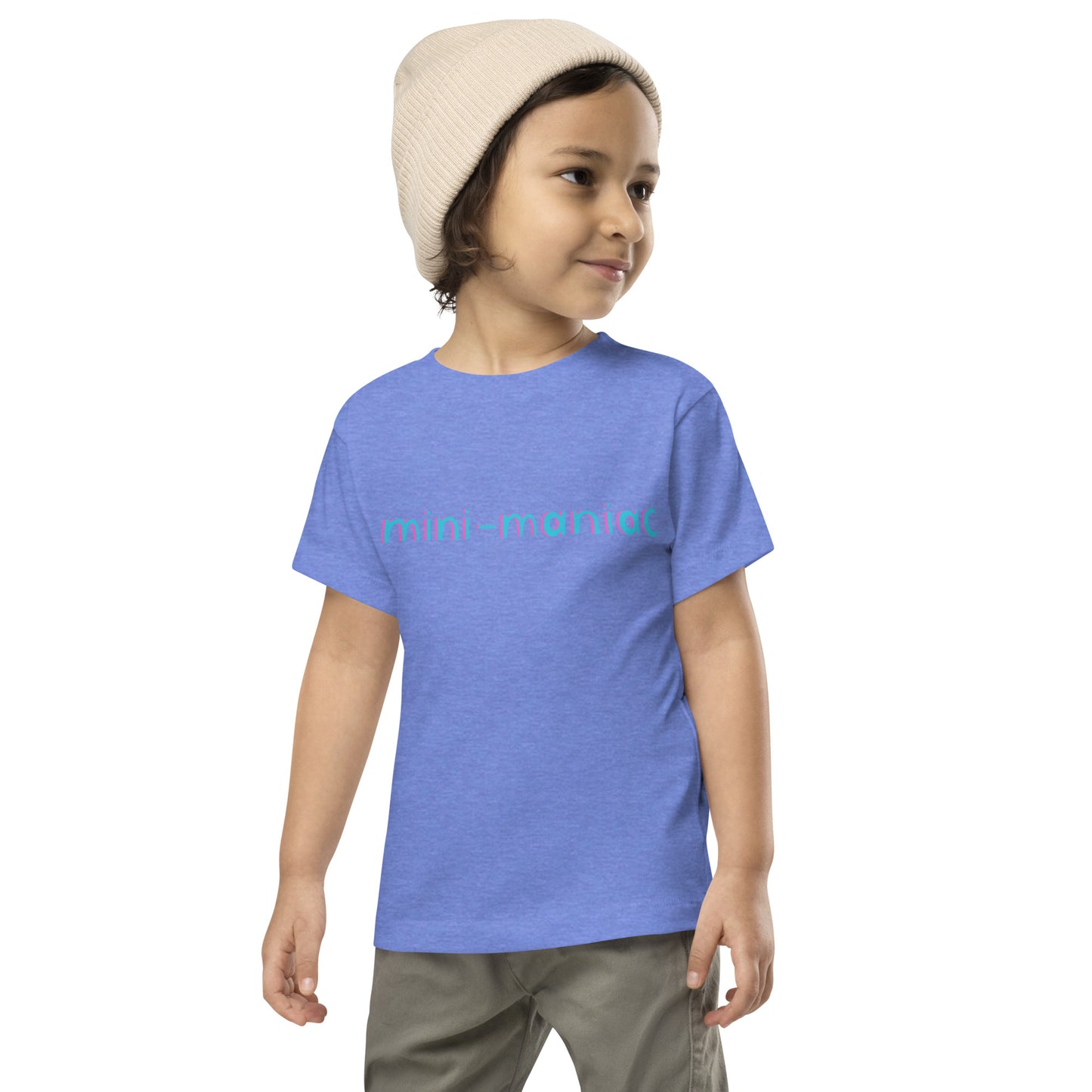 Mini-Maniac Tee Heather Columbia Blue