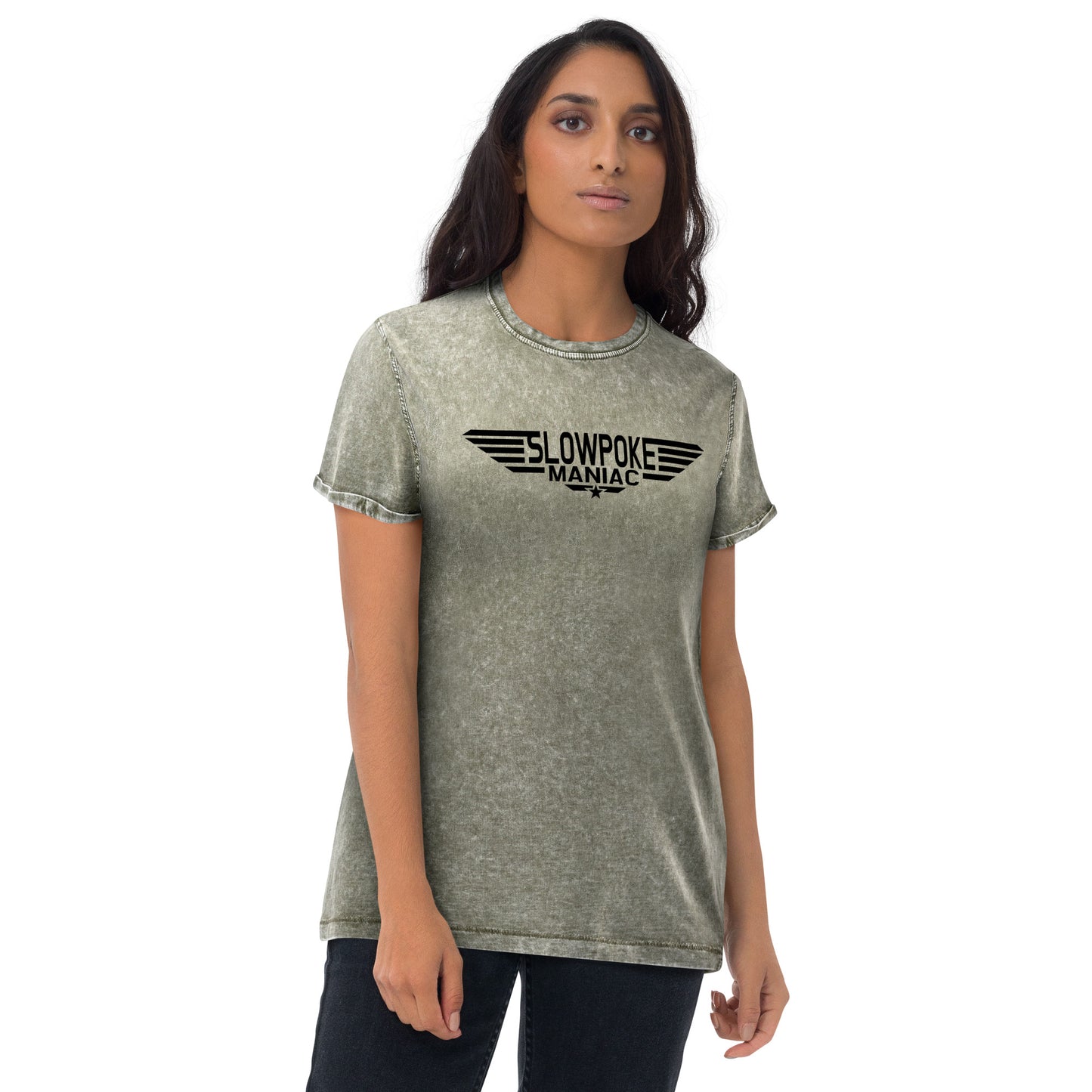 Denim Wings Tee Dark Army Green
