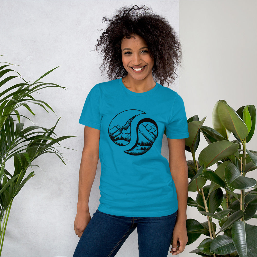 Mount Logo Tee Aqua