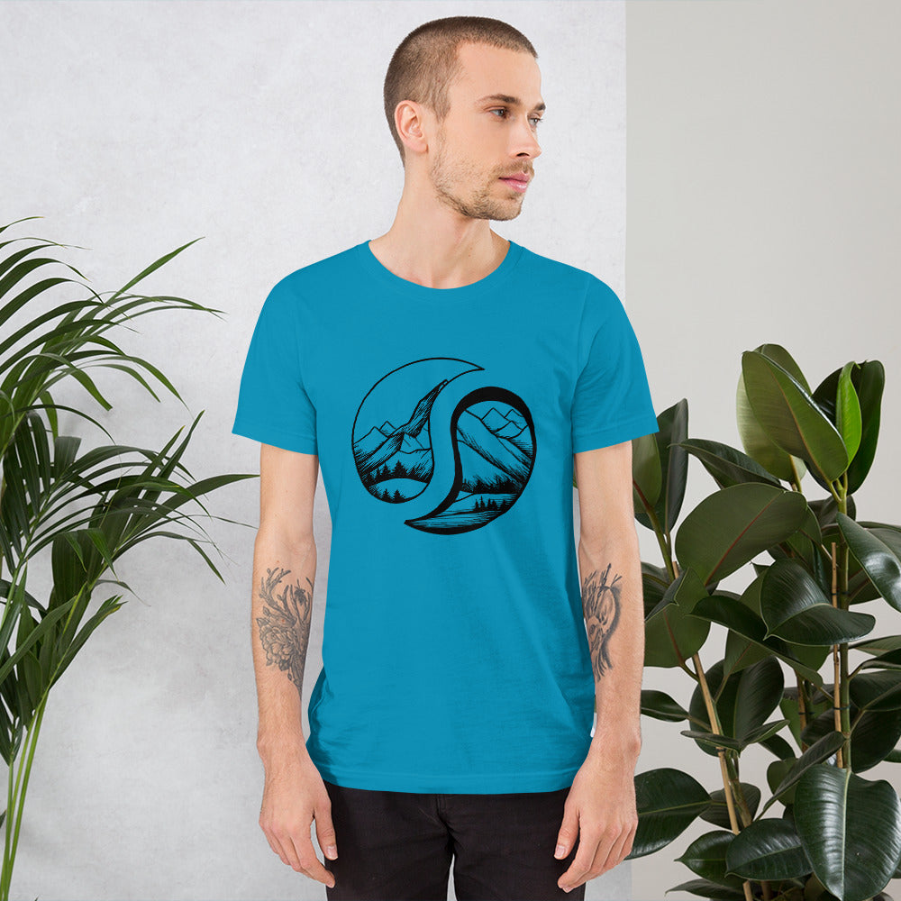 Mount Logo Tee Aqua