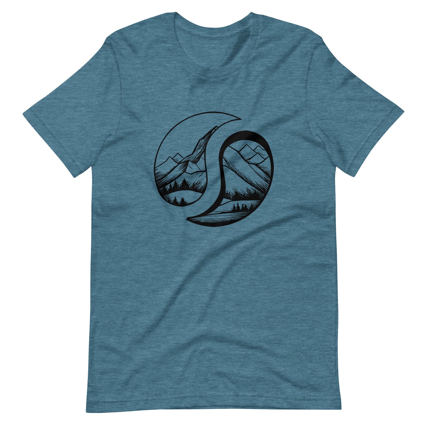 Mount Logo Tee Heather Deep Teal