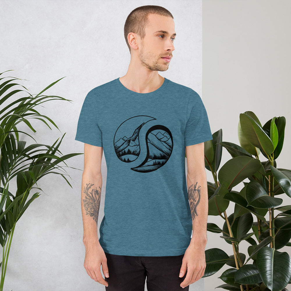 Mount Logo Tee Heather Deep Teal