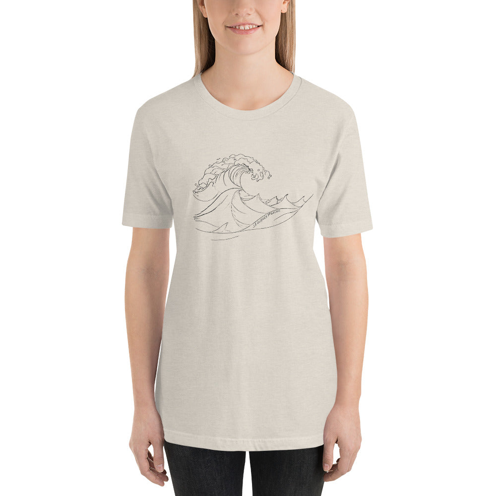 One Wave Tee Heather Dust