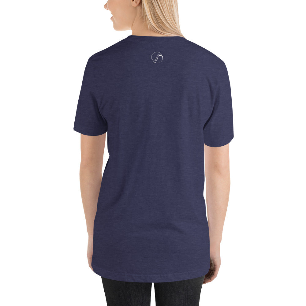One Wave Tee Heather Midnight Navy