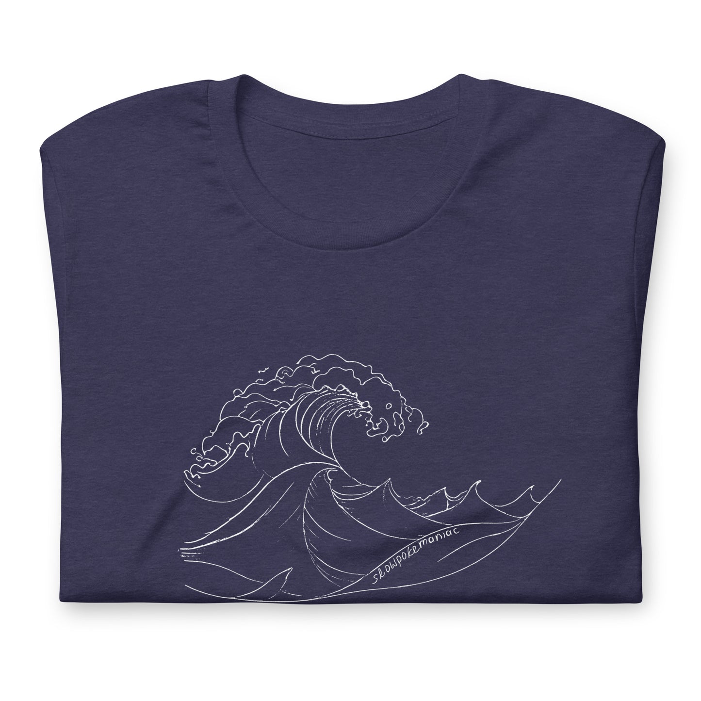 One Wave Tee Heather Midnight Navy