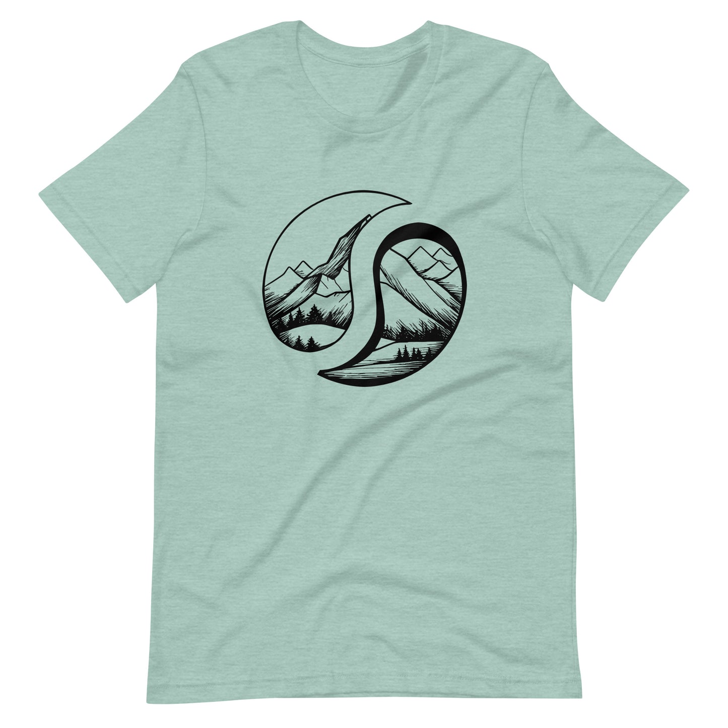 Mount Logo Tee Heather Prism Dusty Blue