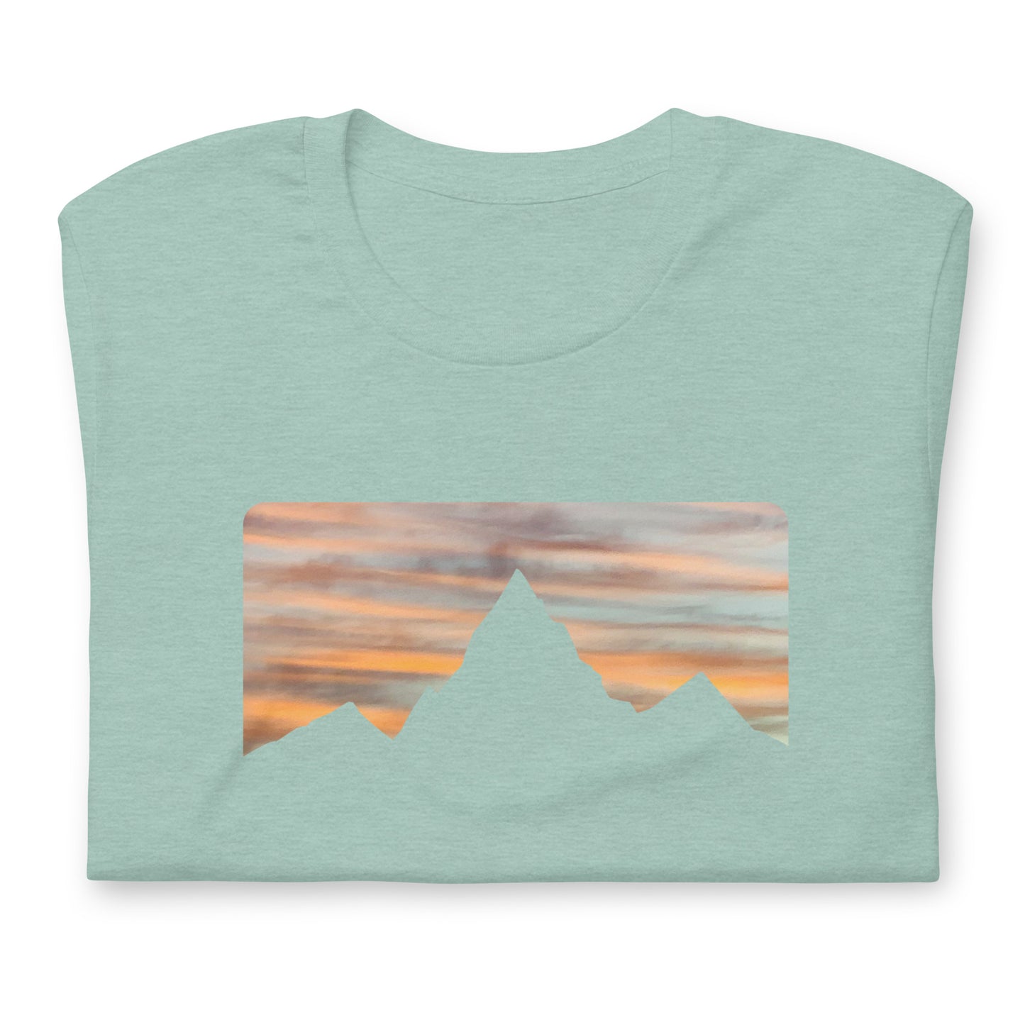Skyline Tee Heather Prism Dusty Blue