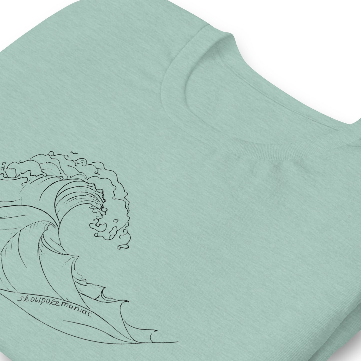 One Wave Tee Heather Prism Dusty Blue