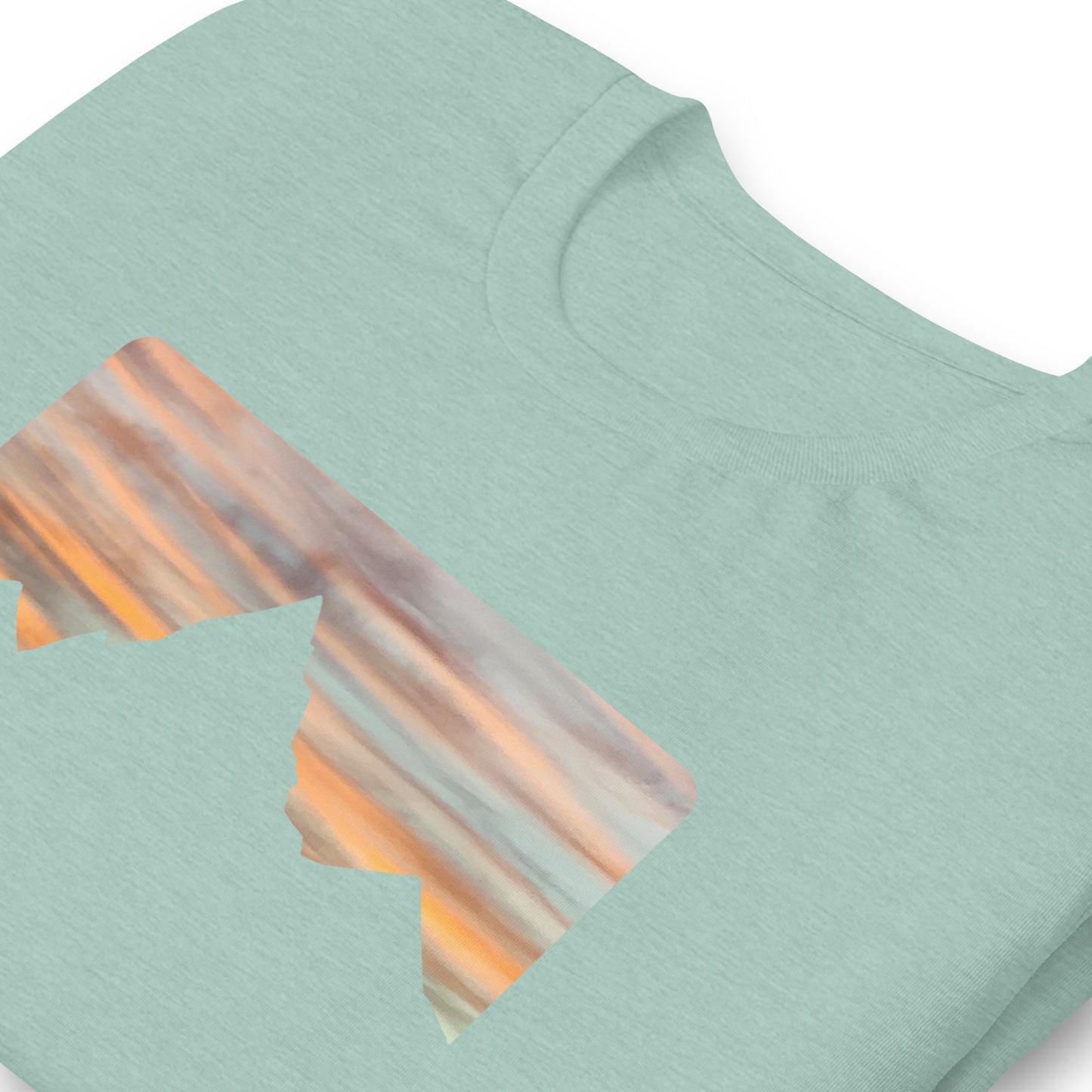 Skyline Tee Heather Prism Dusty Blue