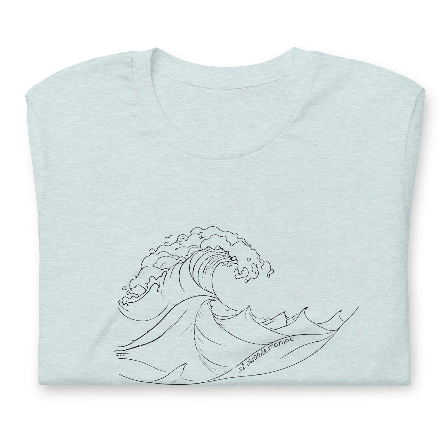 One Wave Tee Heather Prism Ice Blue