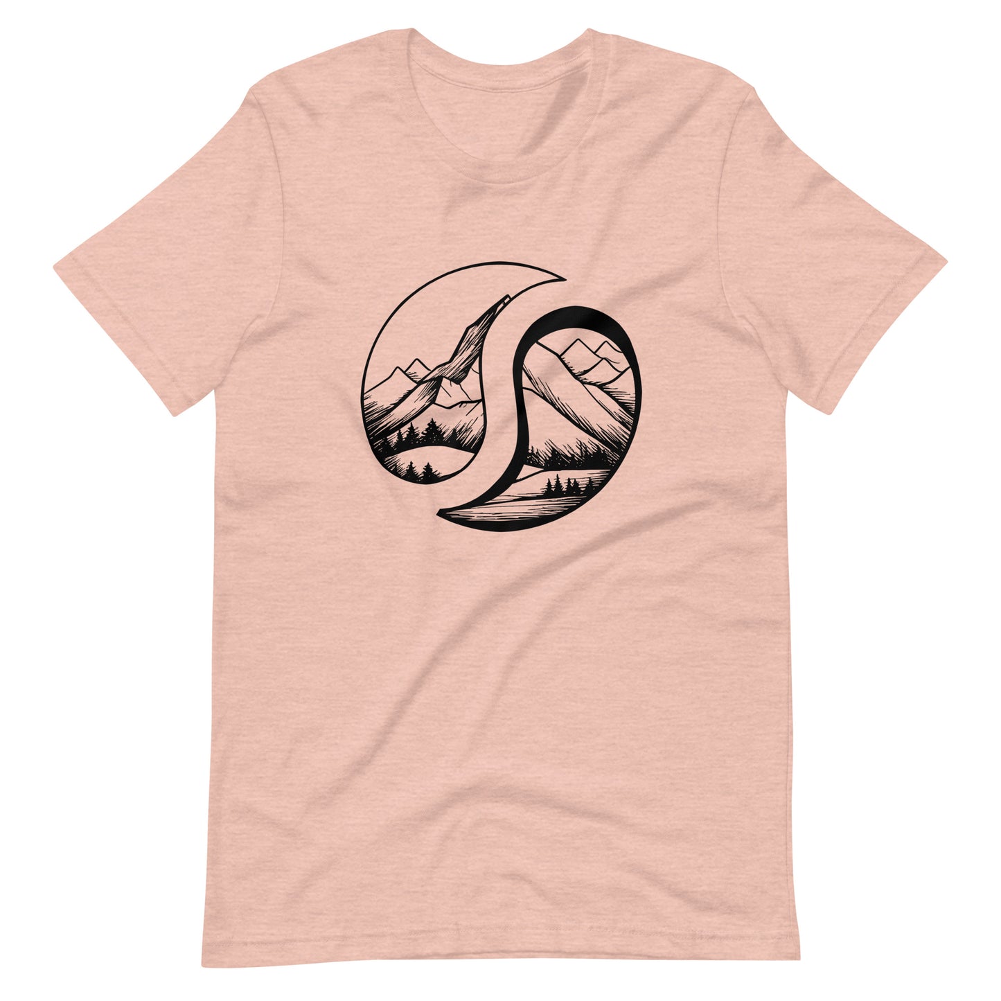 Mount Logo Tee Heather Prism Peach