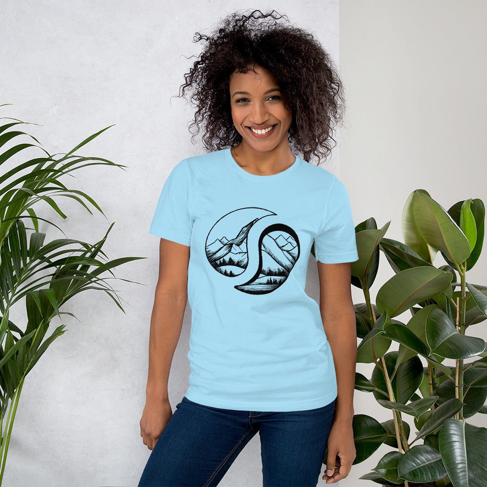 Mount Logo Tee Ocean Blue