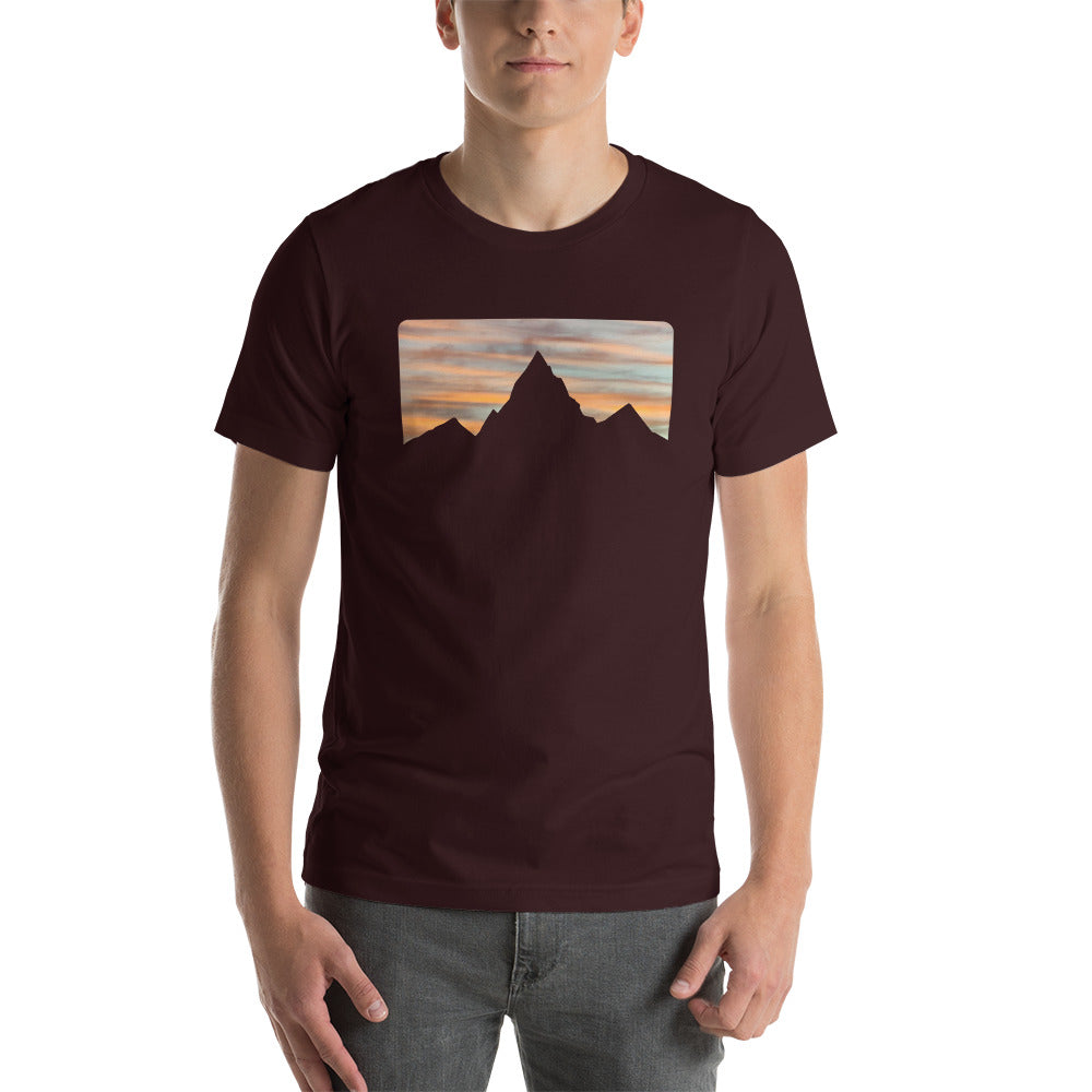 Skyline Tee Oxblood Black