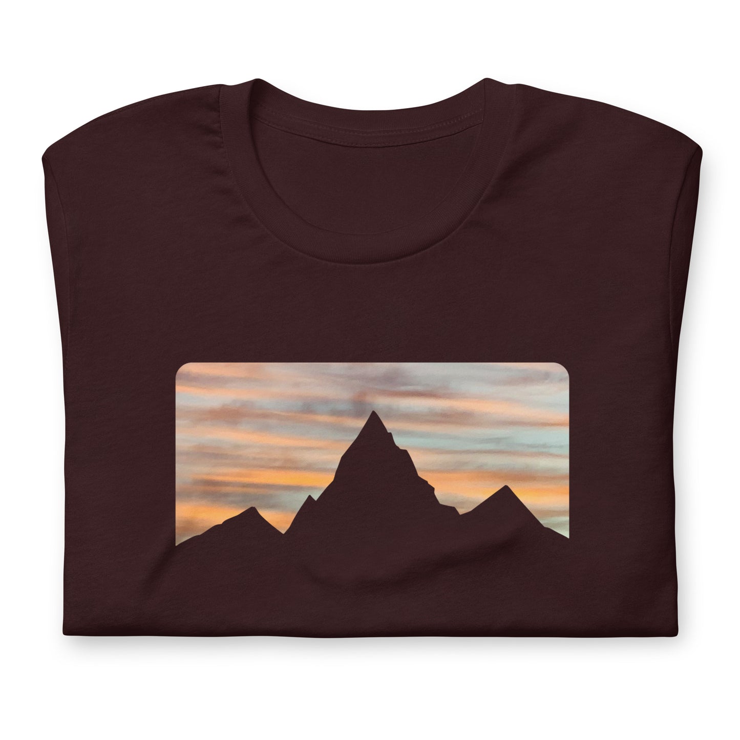 Skyline Tee Oxblood Black