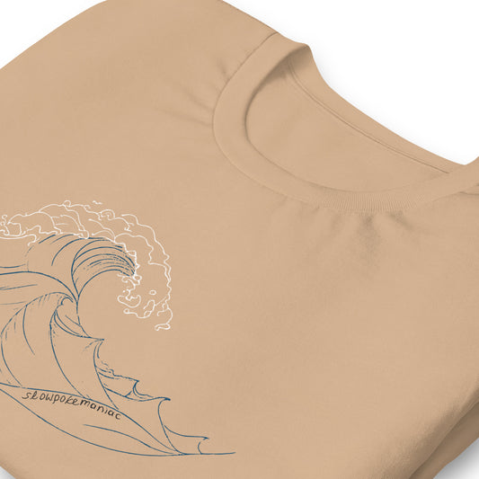 One Wave Tee Tan