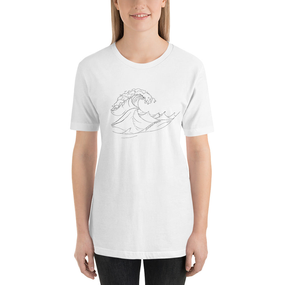 One Wave Tee White