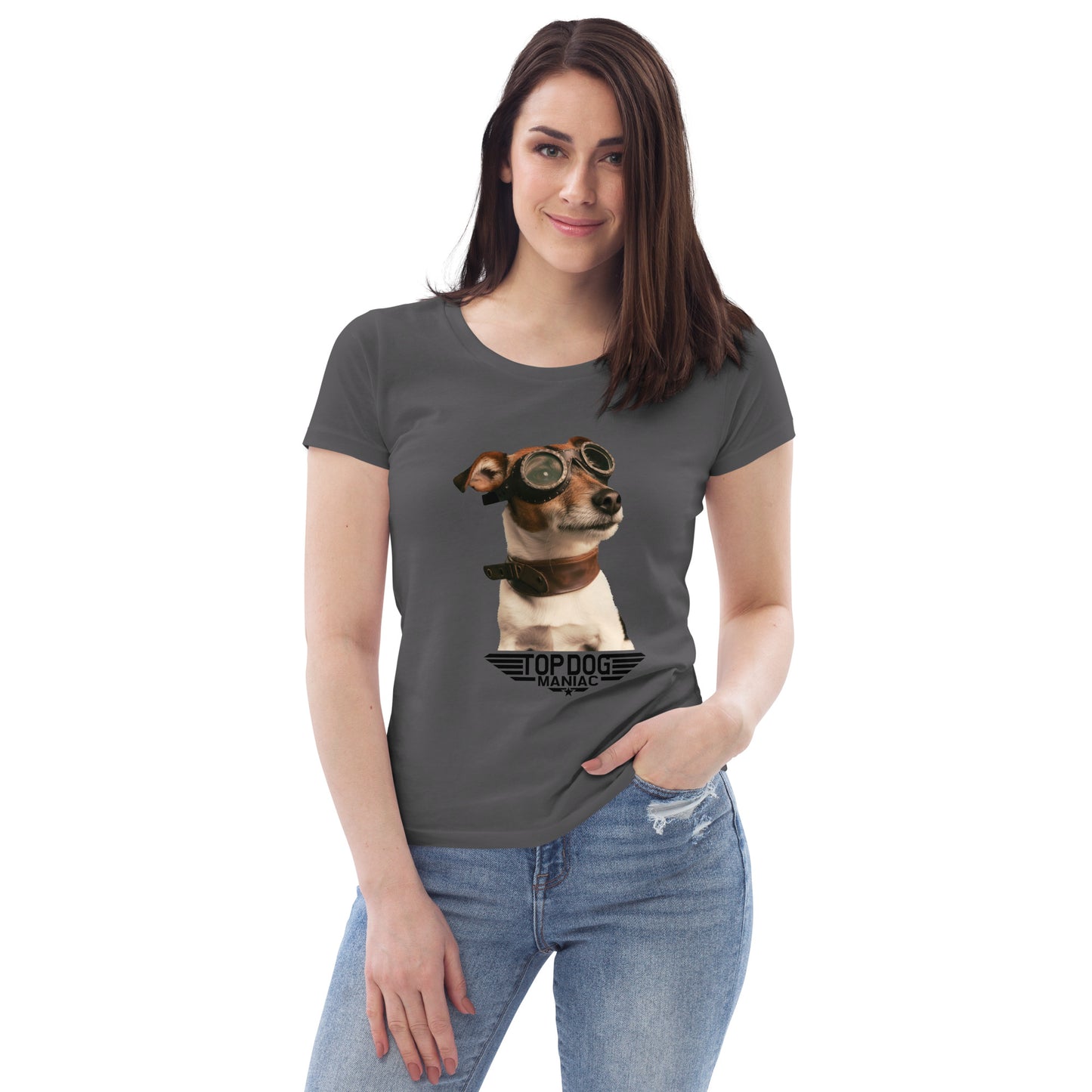 Top Dog Fitted Tee (Women) Anthracite