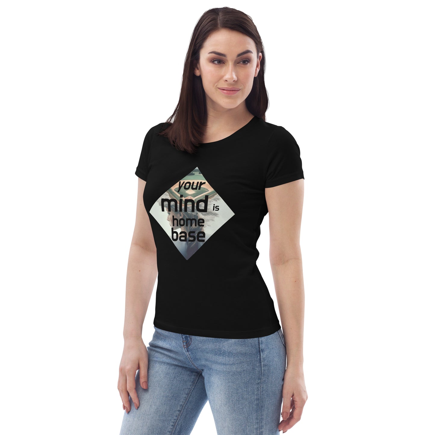 Home Base Fitted Tee (Women) Black