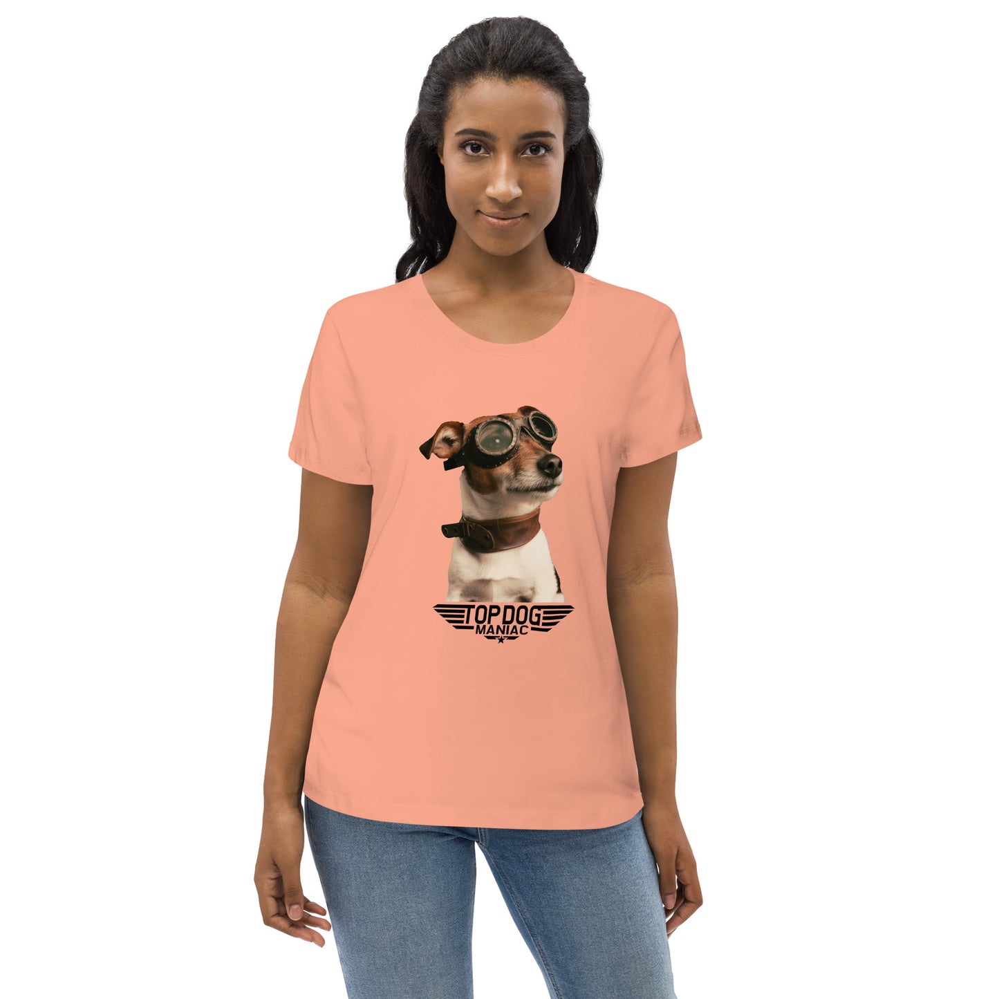 Top Dog Fitted Tee (Women) Rose Clay
