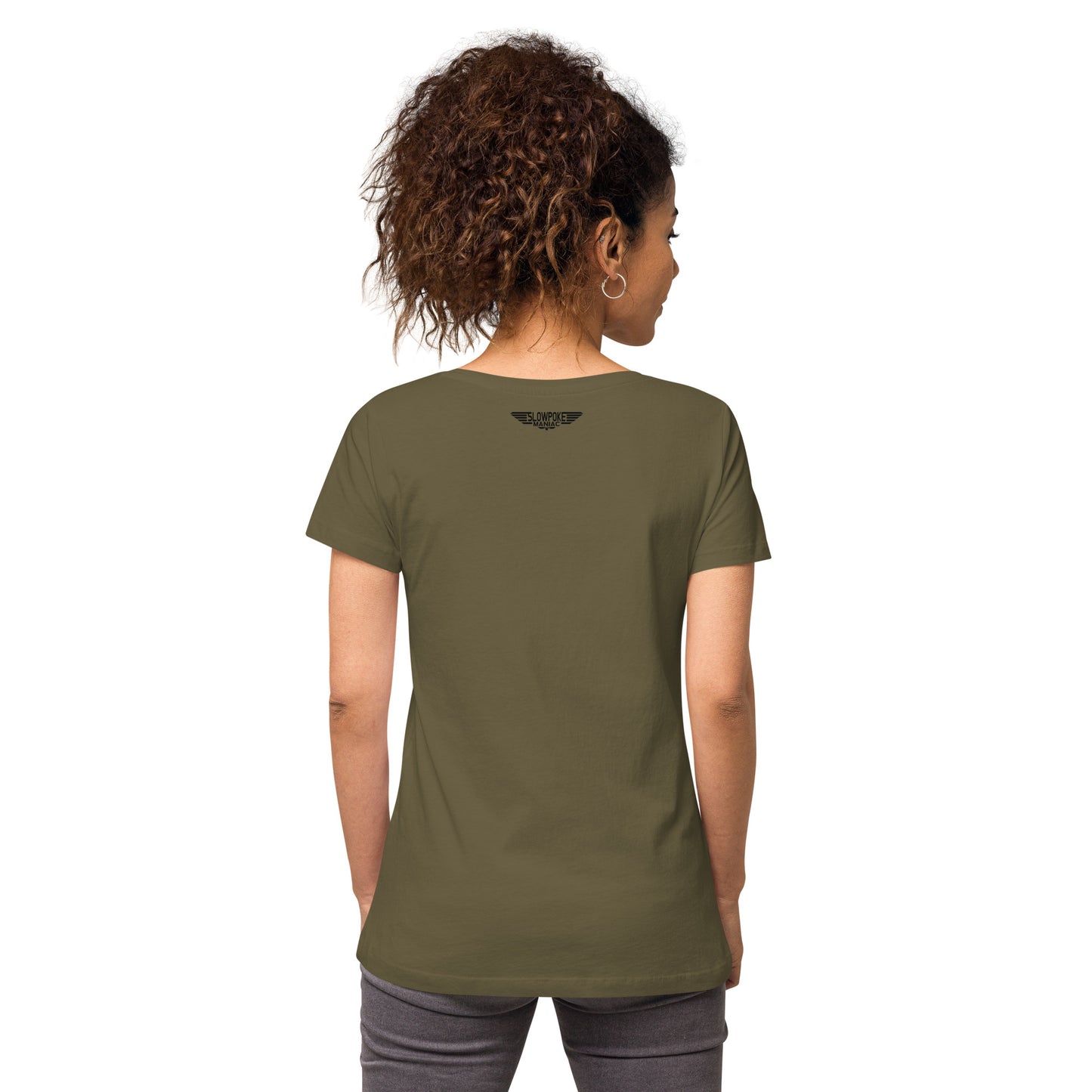 Top Dog V-neck Tee (Women) Khaki