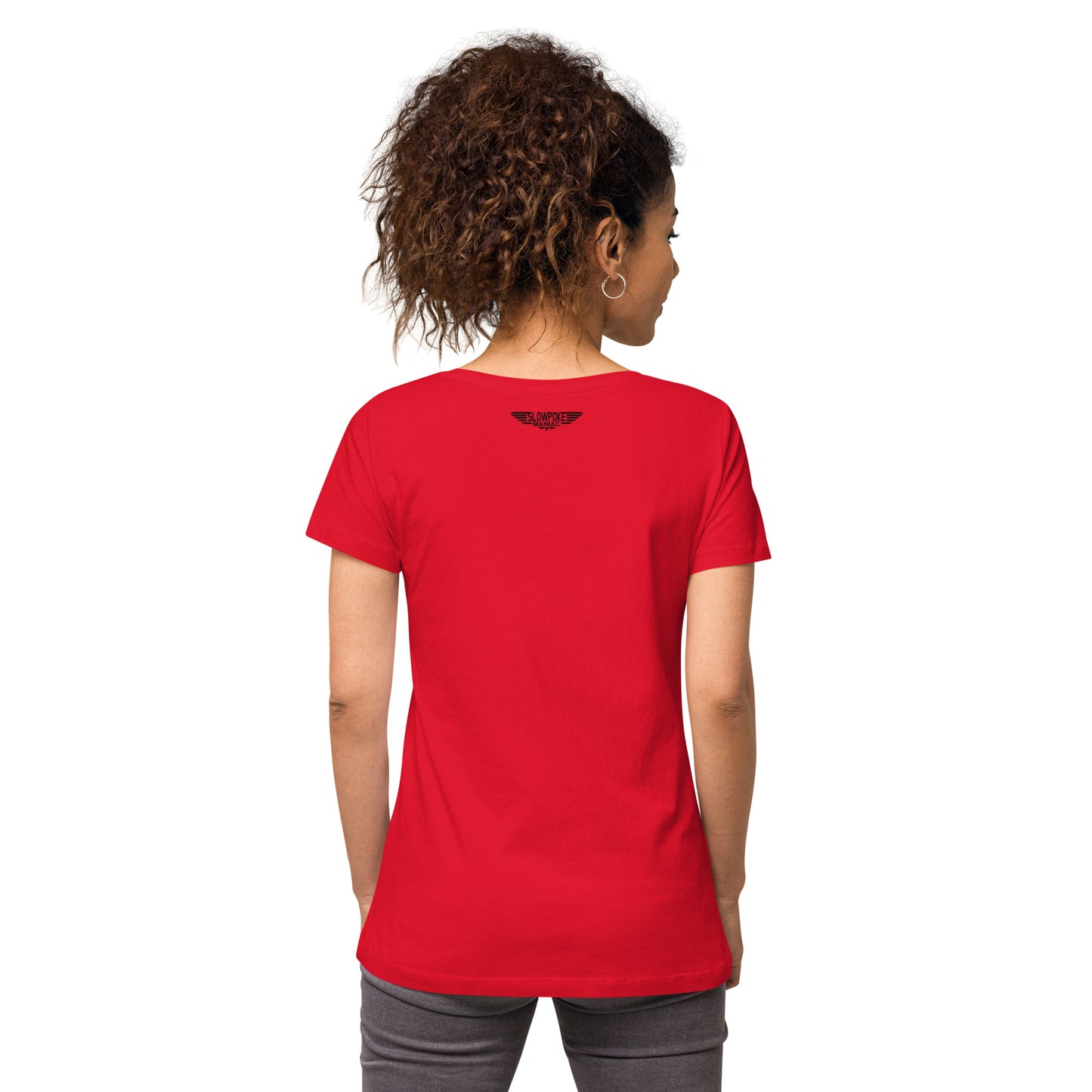 Top Dog V-neck Tee (Women) Red