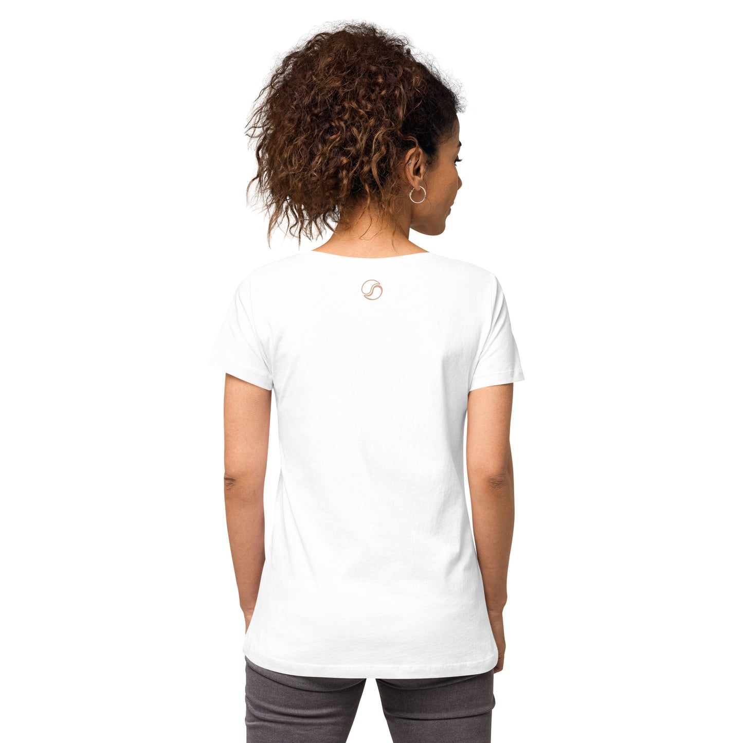 Home Base V-neck Tee (Women) White
