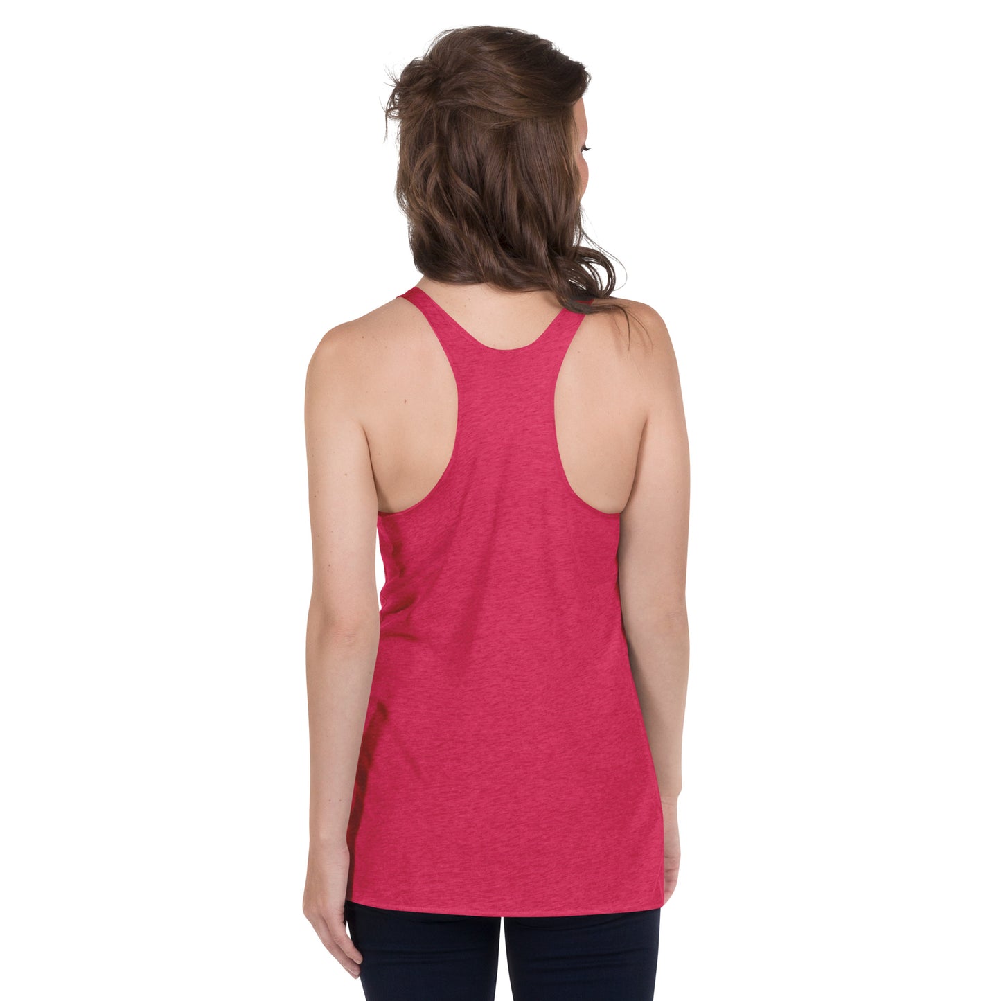 One Wave Racerback Tank Vintage Shocking Pink