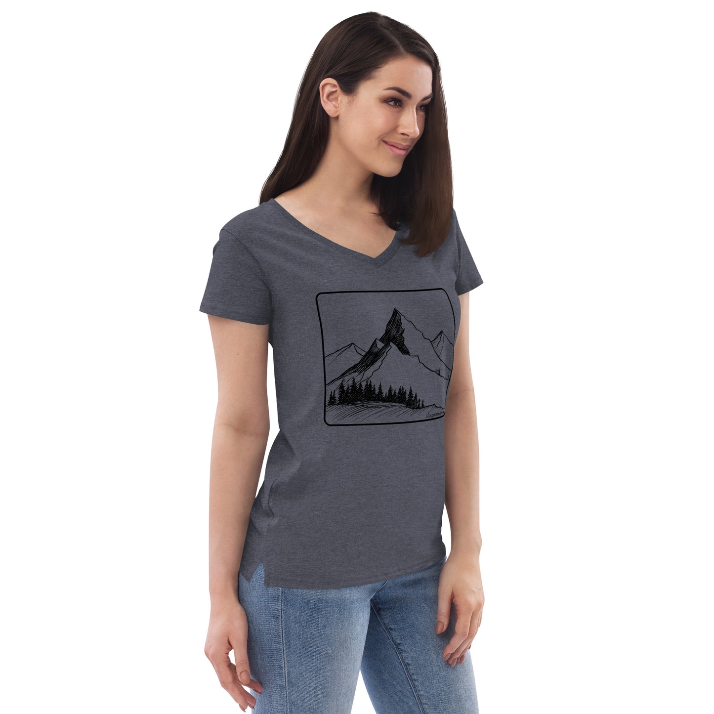 Peakture Perfect V-neck (Women) Heathered Navy