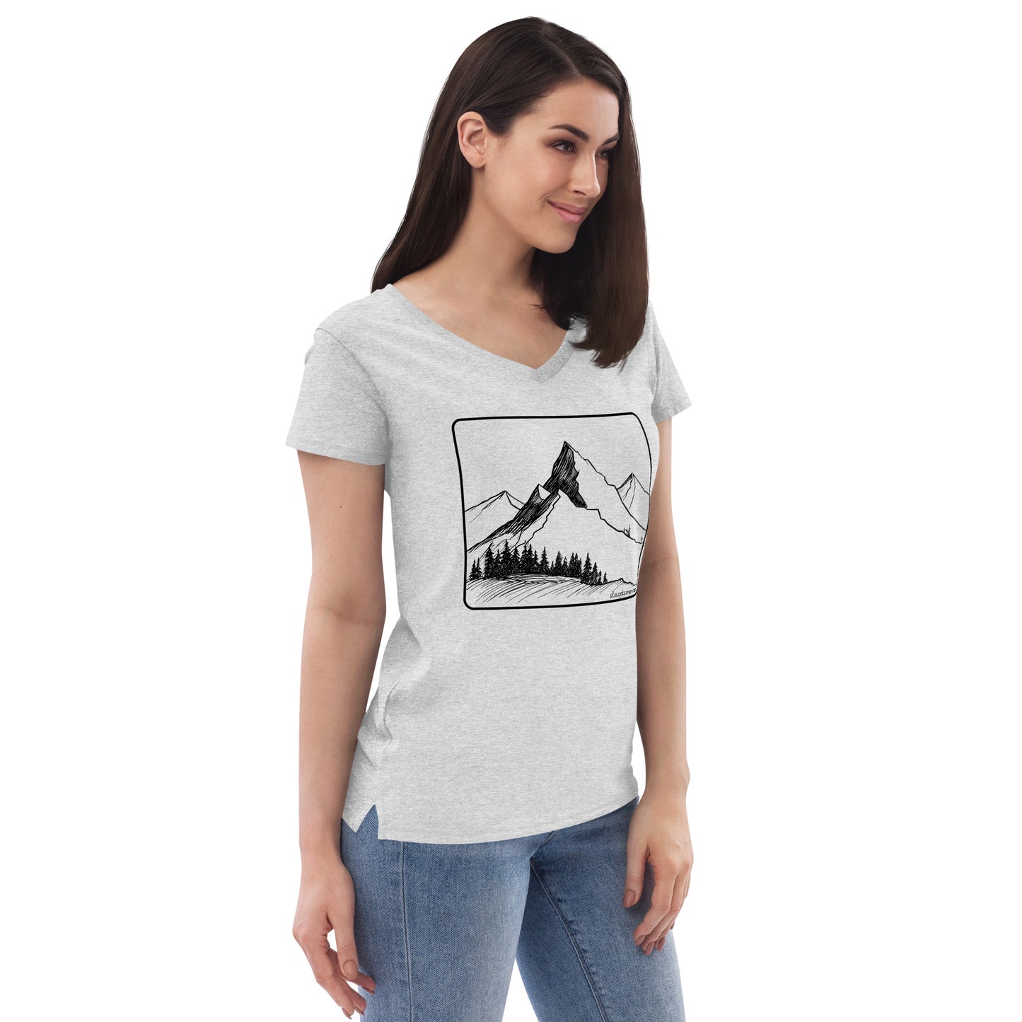 Peakture Perfect V-neck (Women) Light Heather Grey
