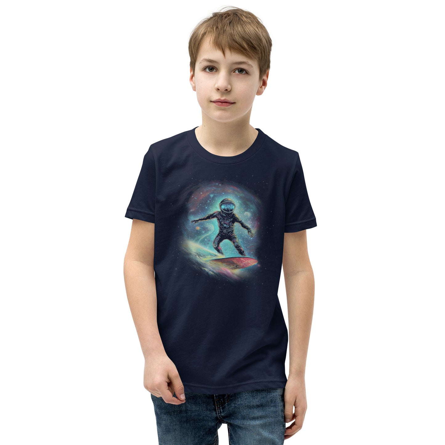 Youth Milky Wave T-Shirt Navy