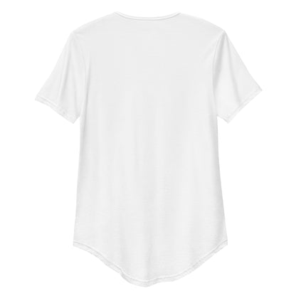 Flow Curved Hem T-Shirt White