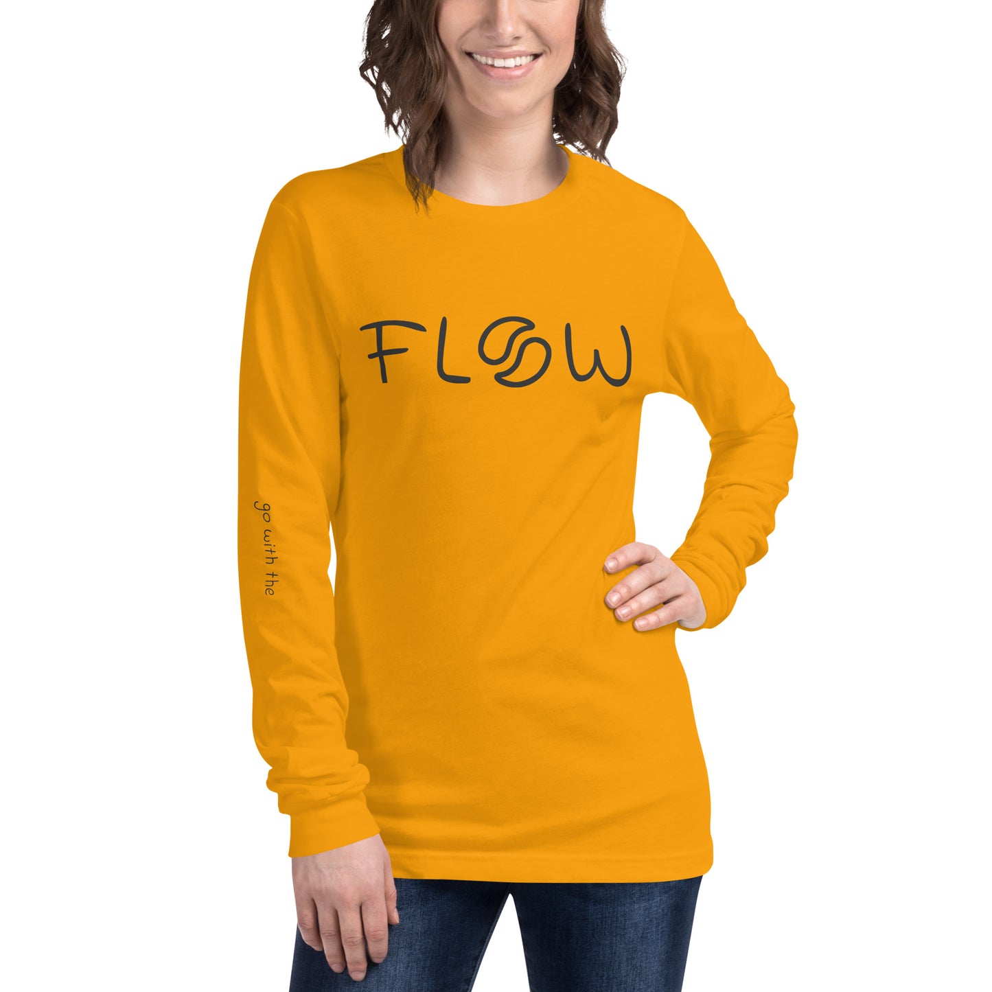 Flow Long-Sleeve Tee Gold